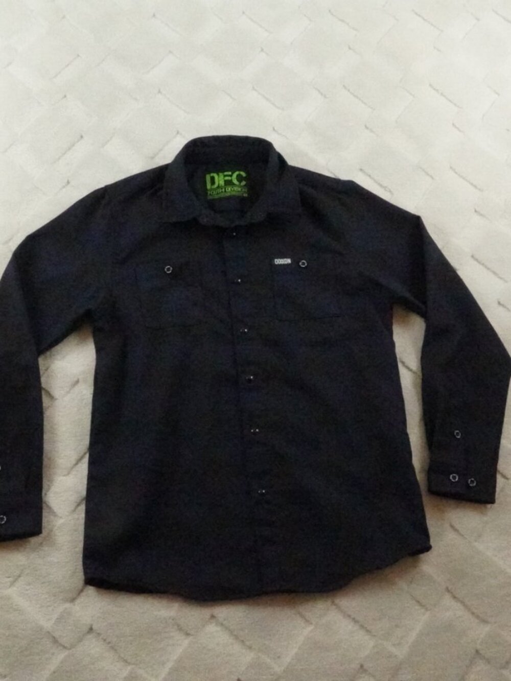 DIXXON Flannel Co Youth Division Button Up Shirt Boys Large Youth Tartan Plaid
